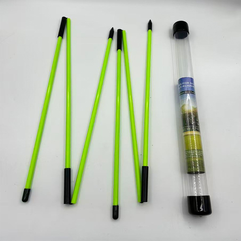 Golf direction indicator rod folding practice rod 3-fold 2-fold putter indicator rod