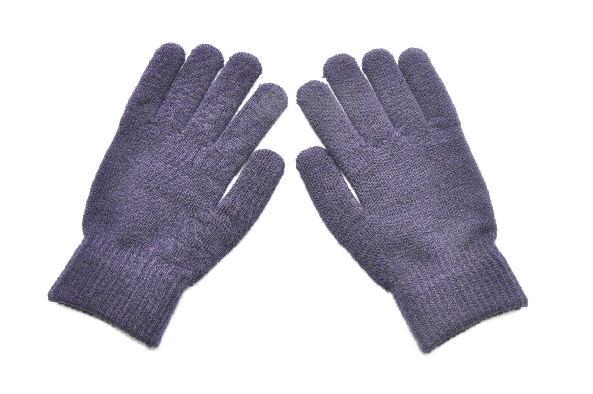 Gloves Men Women Solid Color Knitted Yarn Gloves Winter Warm Fleece-Lined Thickened Cycling Gloves
