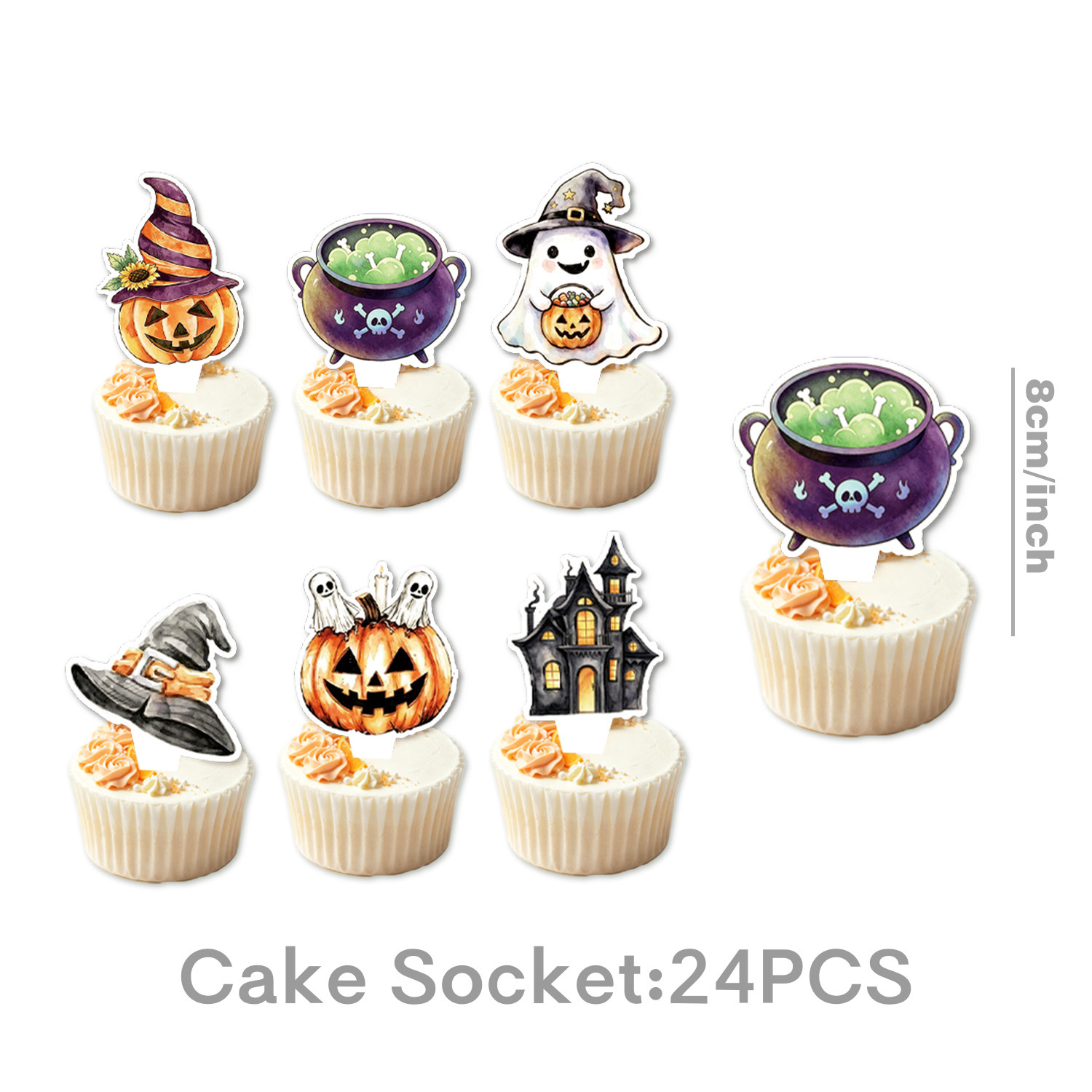 New Pumpkin Ghost Halloween Party Tableware Paper Plate Napkin Tablecloth Bunting Flag Cake Decoration