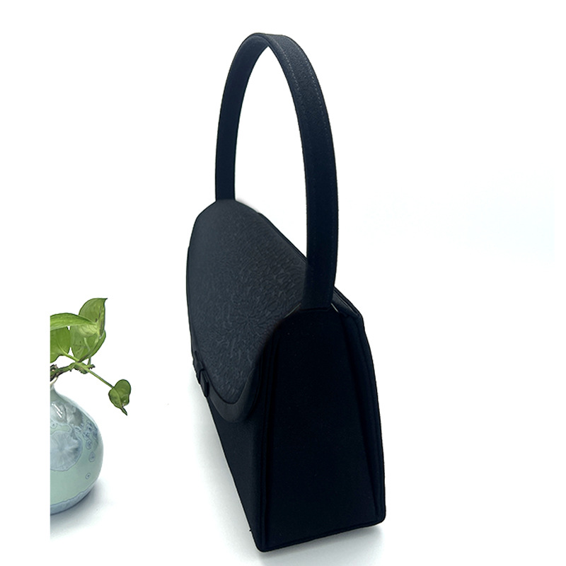 Japanese-style black funeral bag black bag formal banquet bag underarm bag single shoulder bag handbag women's bag