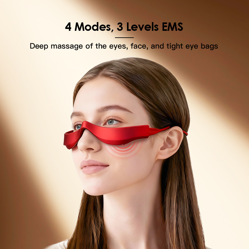 3Mode Red LED Microcurrent Eye Massager Dark Circles Puff
