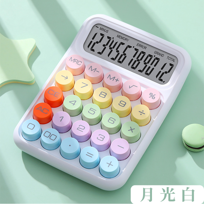 Colorful dopamine calculator mechanical keyboard calculator office special student computer