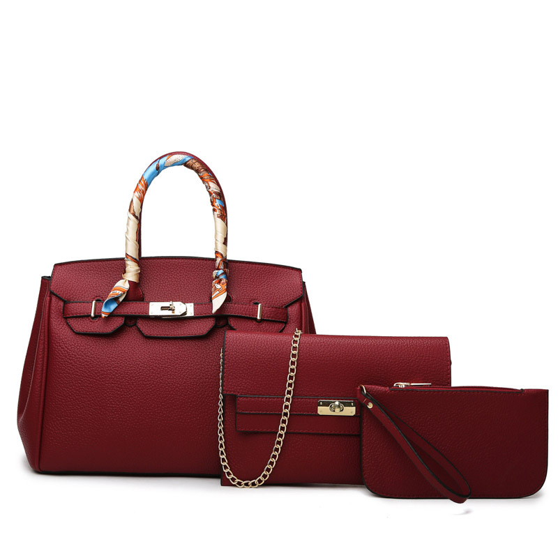 Women's Bag 2022 New Multi-piece Set Handbag Pebble Grain Shoulder Crossbody Bag
