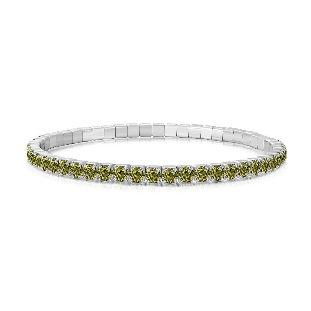 925银 · 白金橄榄钻DY150431-S-W-GL#17