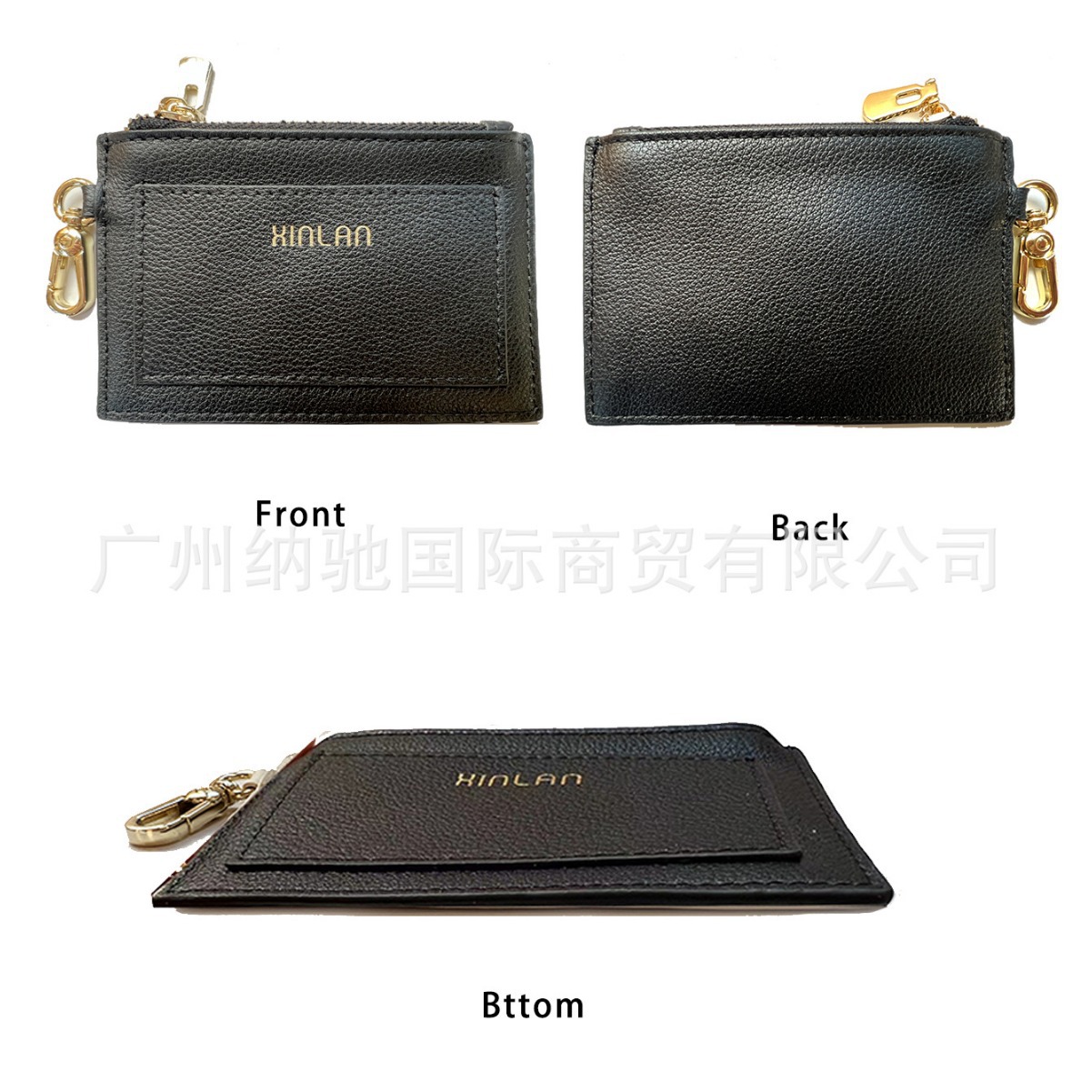 Women's genuine leather wallet coin purse mini bag card holder coin purse