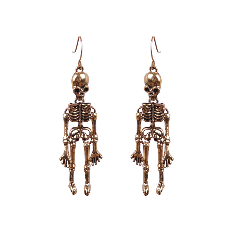 New Skull Earrings Ear Studs Men Women Halloween Skull Body Earrings