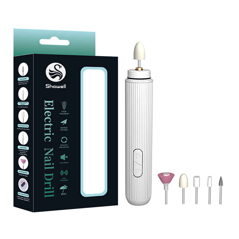 Handheld Nail Care Electric Nail File Automatic Nail Polish Remover Polishing Dead Skin Removal Grinder for Gray Nails
