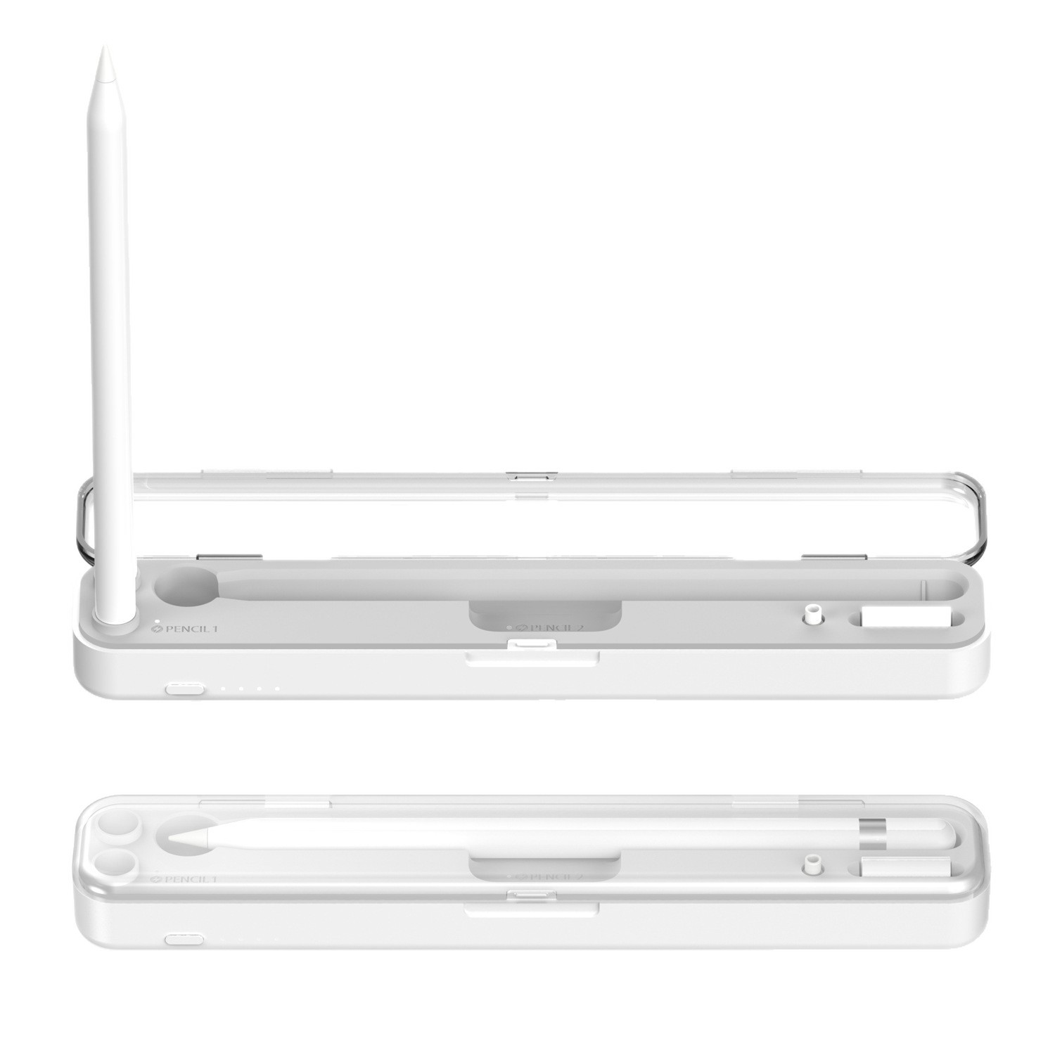 P2 2-in-1 Wireless Charger for Apple Pencil 1/2 2-in-1 Wireless Charging Pen Case