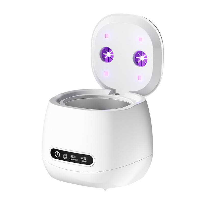 New Ultrasonic Dental Cleaning Machine Set Home Use Invisible Retainer Orthodontic Cleaner Retainer Box Ultraviolet