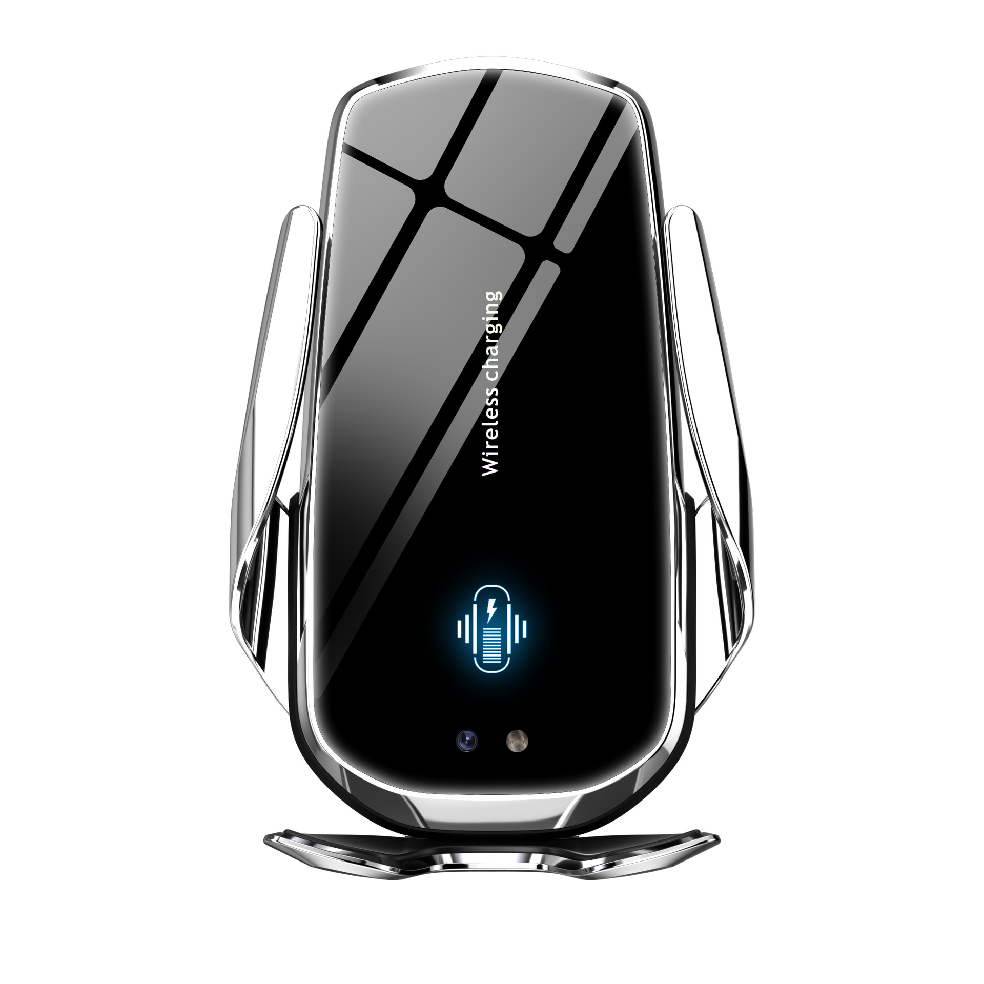 New F4 Car Wireless Charger Car Charger Smart Infrared Induction Fast Charging with Magnetic Head Phone Holder