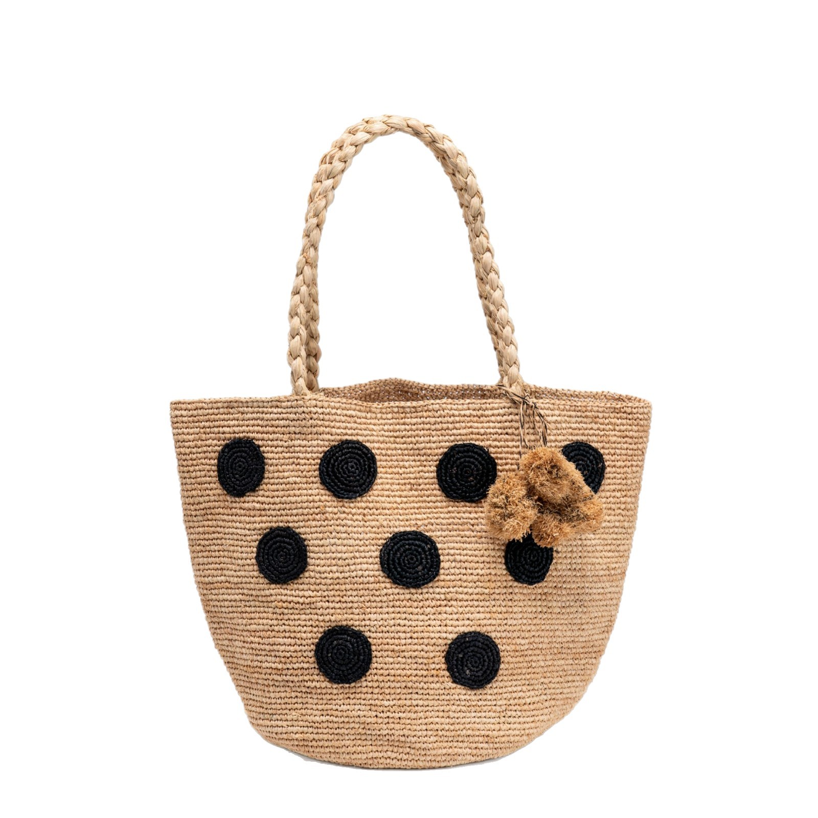 Raffia Bag New Single Shoulder Straw Bag Handwoven Bag Women's Tote Bag Vacation Beach Bag Women's Bag