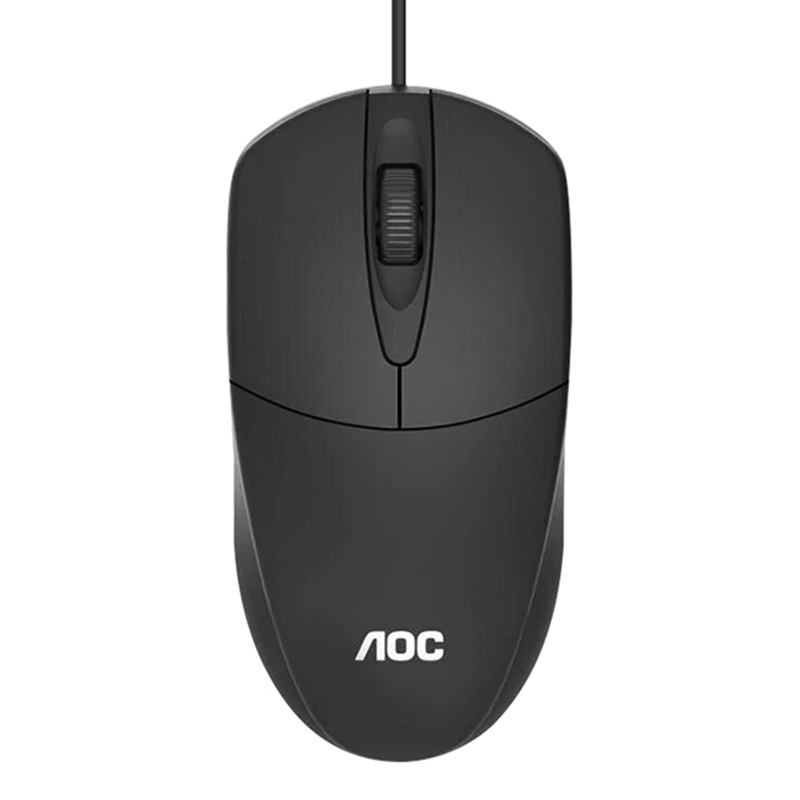 AOC MS121 Mouse USB Wired Office Notebook Desktop Computer Mouse Business Home