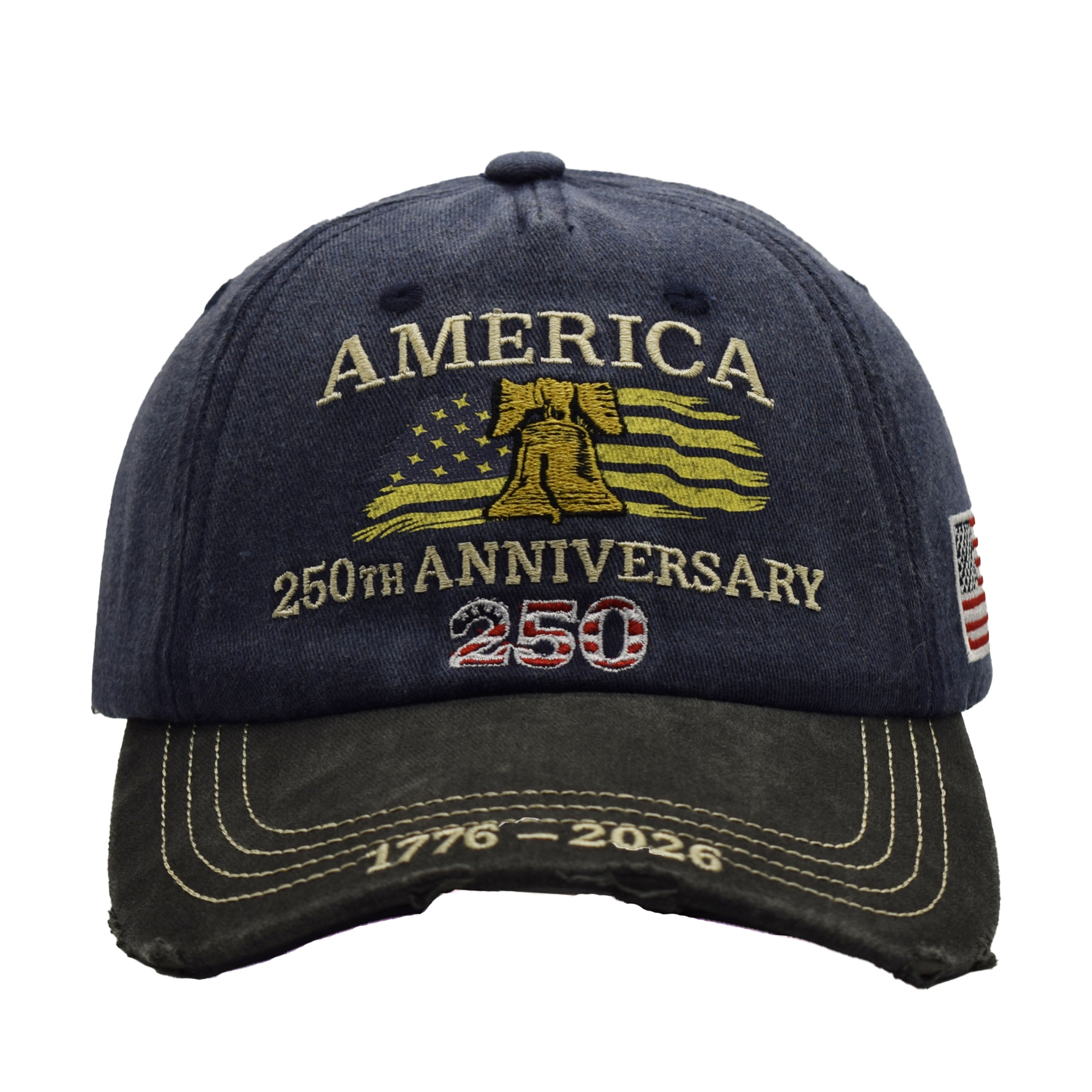Embroidered US 250th Anniversary Cap Sun-Protective Baseball Cap
