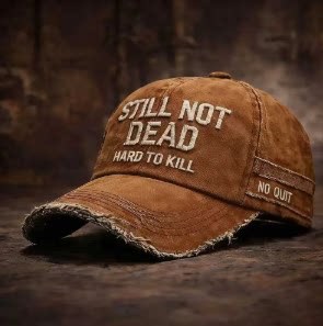 Embroidered Baseball Cap STILLNOTDEAD Visor Hat Outdoor Sports Sun-Protective Men's Hat