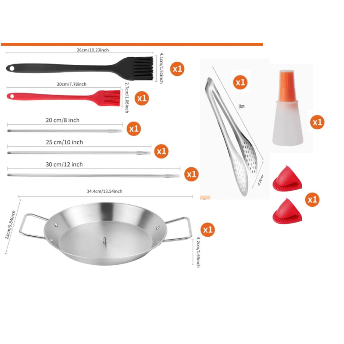 Household Stainless Steel Vertical Screw BBQ Pot Accessories Detachable Roast Chicken Pan Roast Meat Pan Set