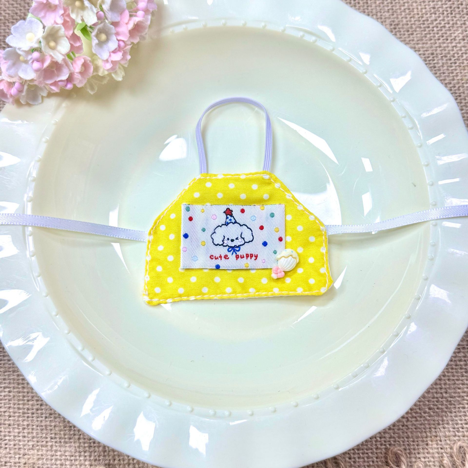 10cm star person cotton doll bib 15cm self-mocking bear KT bib series cotton doll accessory wholesale