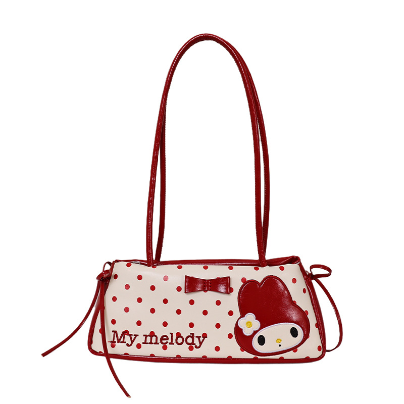 Sweet Melody Armpit Bag 2026 New Polka Dot Handbag Student Daily Single Shoulder Bag