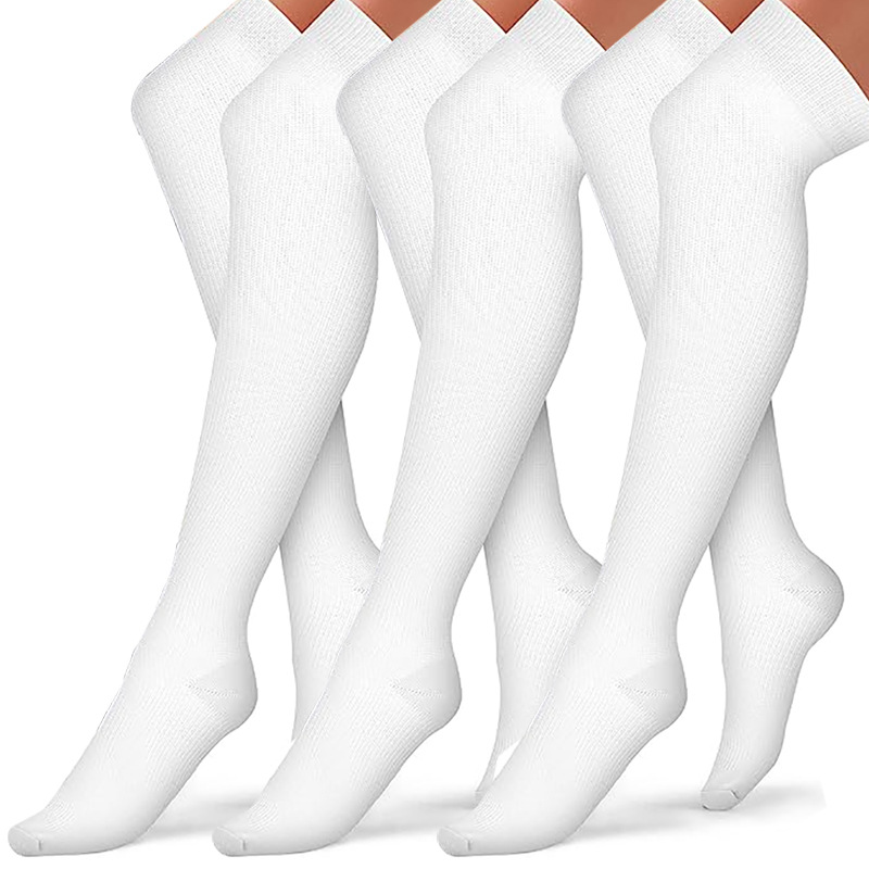 Socks, spring and summer new extended knee-high socks, sports muscle strength socks, high-top anti-slip leg guards, pressure socks for men and women