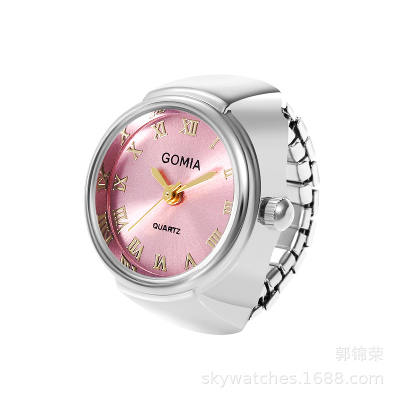 Sunray UP Watch Ring Women's Ring Mini Cute Student Finger Watch See Time Can