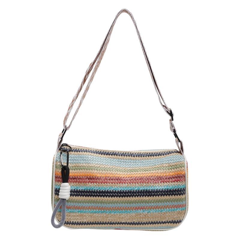 Handwoven Bag for Women 2025 New Summer Crossbody Bag Popular Beach Vacation Shoulder Bag Straw Bag