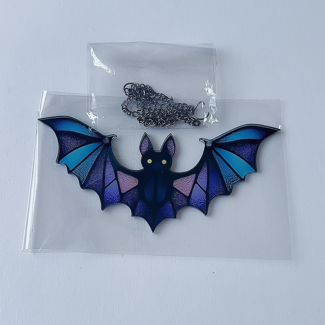 Dachshund Window Hanging Bat Window Decoration Acrylic Window Hanging Halloween