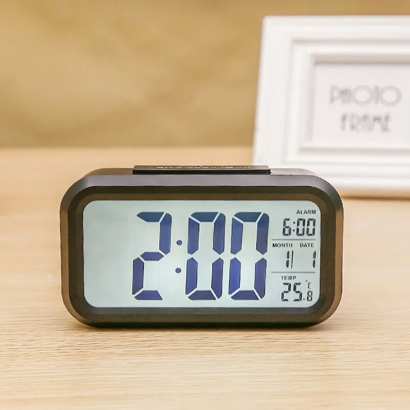 Smart Clock Electronic Alarm Clock Silent Glow Lazy Snooze Clock Multifunctional Digital Small Alarm Clock