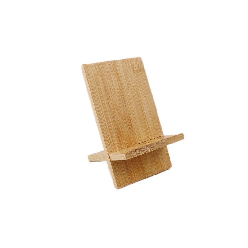Phone stand desktop phone holder bamboo wooden phone stand tablet base advertising LOGO promotional gift