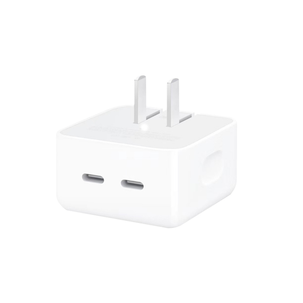 Applicable to Apple 35W dual-port charger mobile phone PD charging head dual-C fast charging head European standard British standard power bank