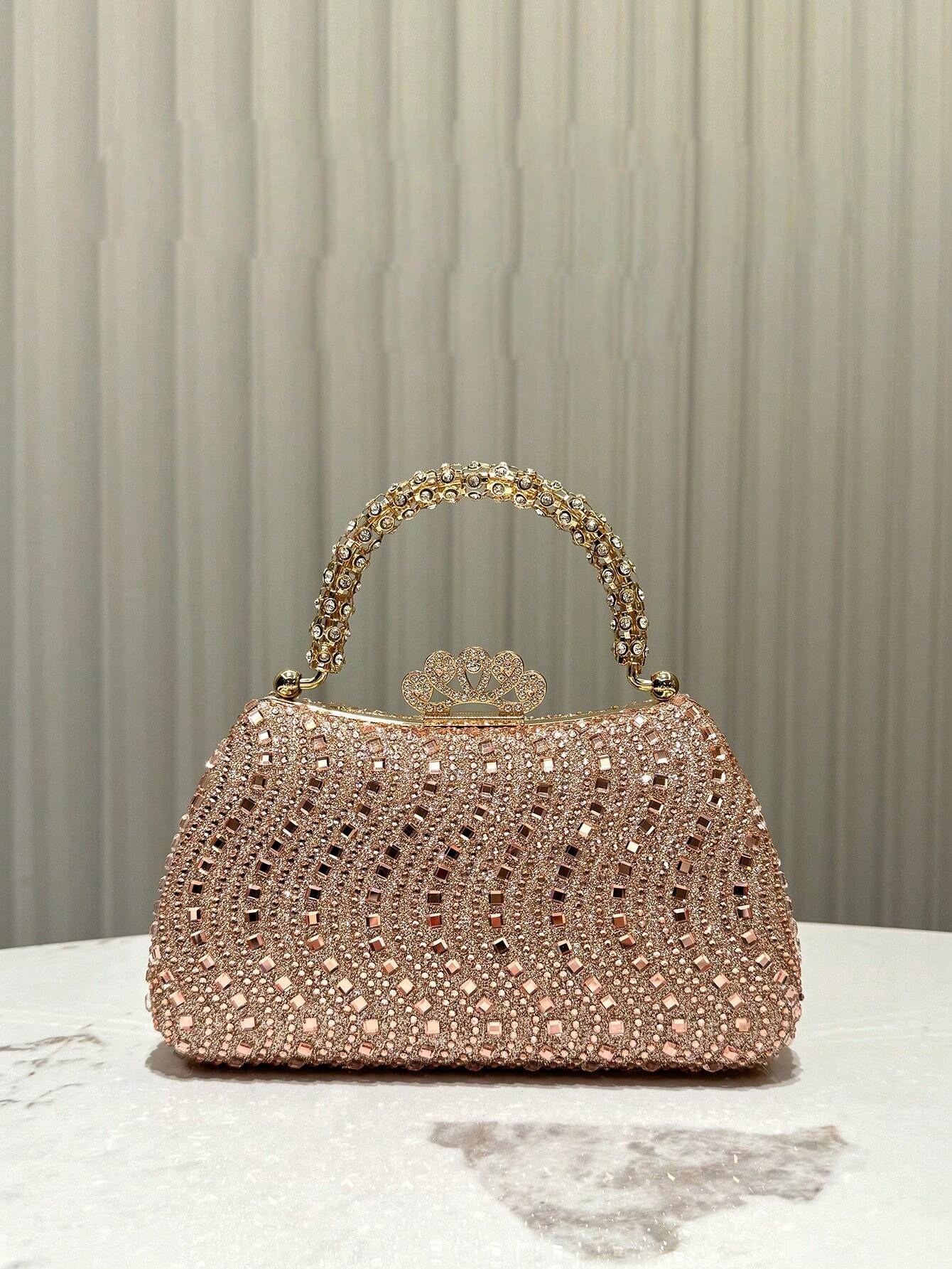 2025 New Diamond Evening Bag Banquet Bag Dress Wedding Banquet Crossbody Bag Evening Bag Celebrity