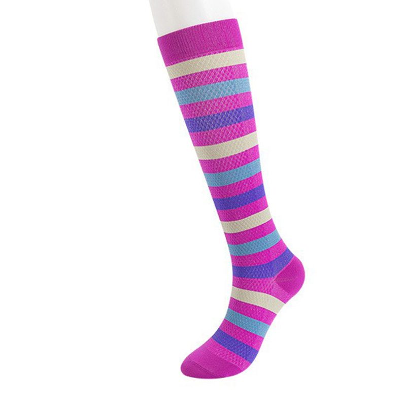 Amazon Cross-Border Spot More Than 200 Styles, Fashionable Long-Tube Men's and Women's Pressure Sports Socks, Sports and Outdoor Compression Socks