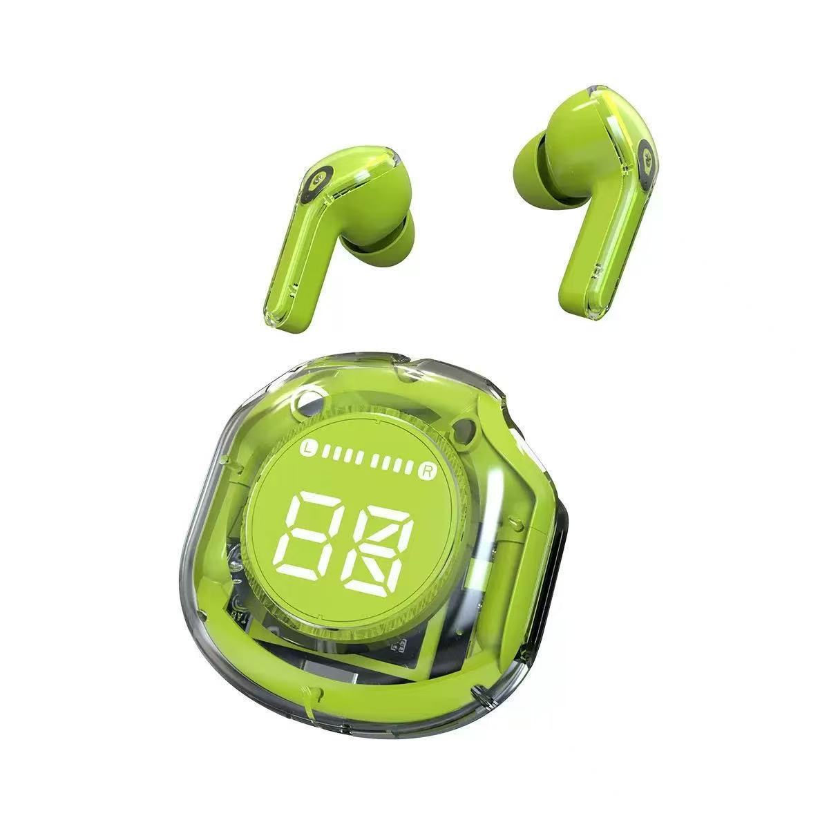 air39 Transparent Bluetooth Headset HK6 Sports Headset T8 HD Digital Display Ultra-long Battery Life Headset
