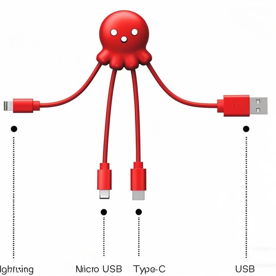 Charging cable 3-in-1 fast charging cable type-c fast charging Apple data cable glowing LOGO Android cable phone 120W