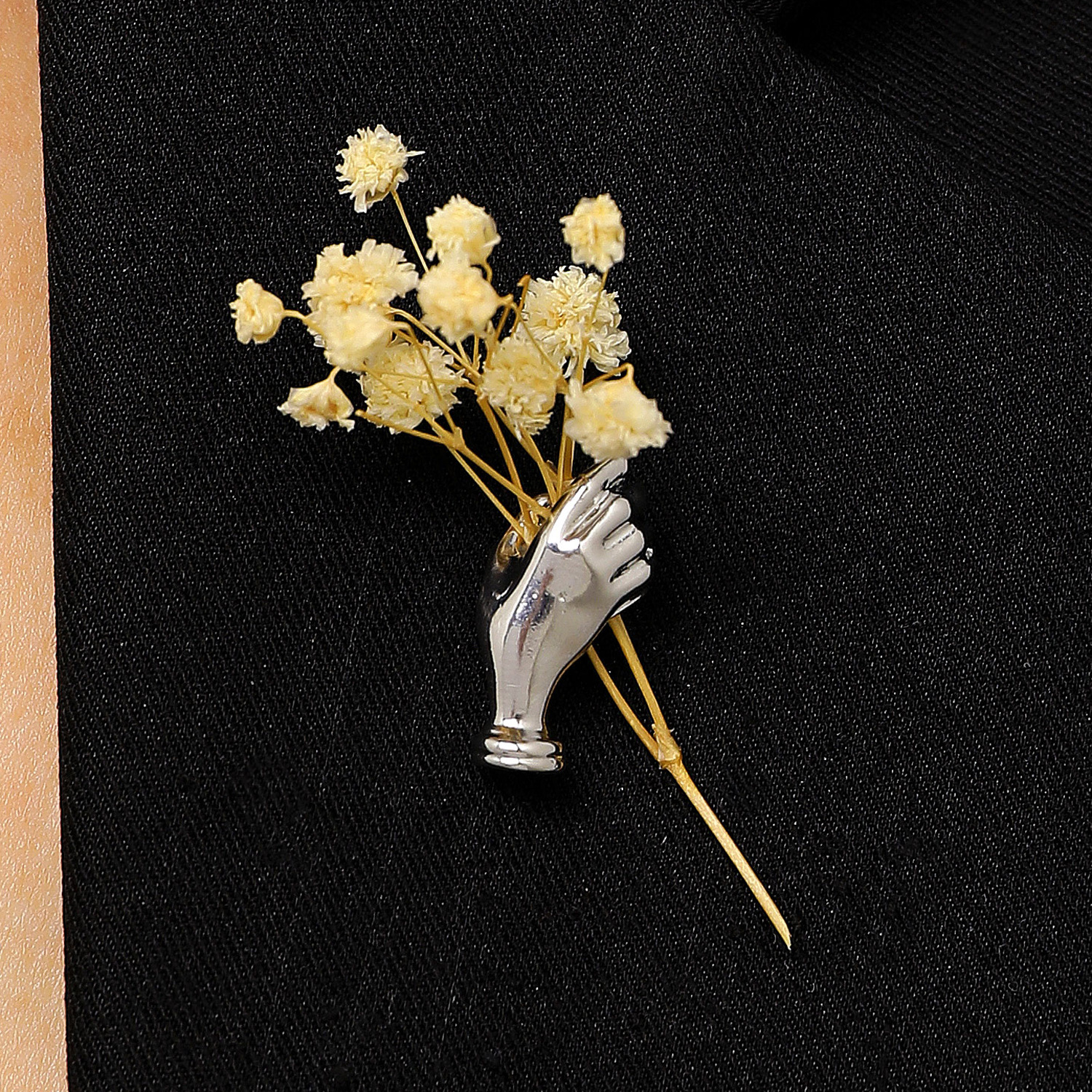 Flower Arrangement Brooch Small Fresh Pin Niche Unique Suit Corsage