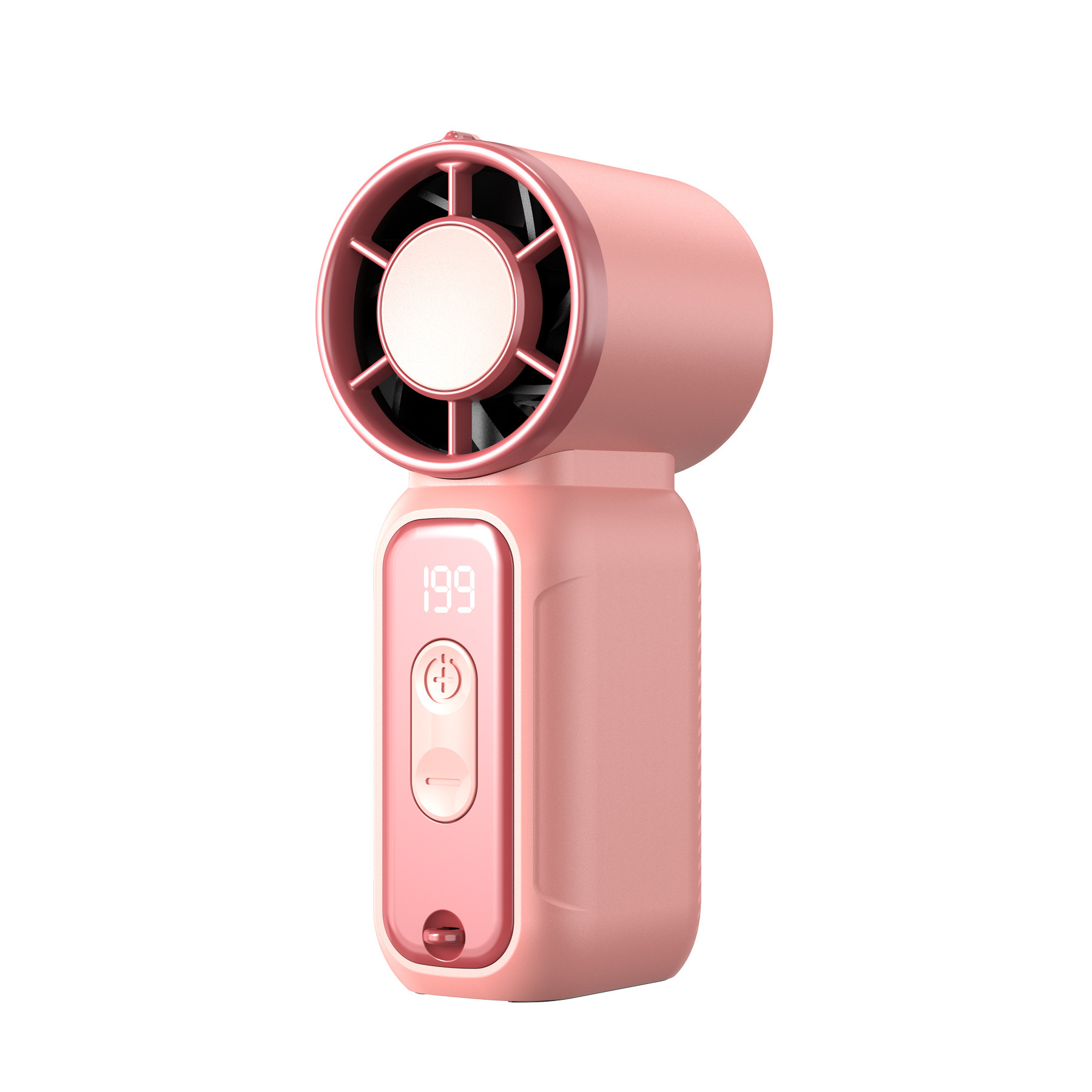 2026 High Speed Mini Handheld Fan USB Rechargeable Long Battery Life Turbo Violent Portable Small 199 Speed Settings
