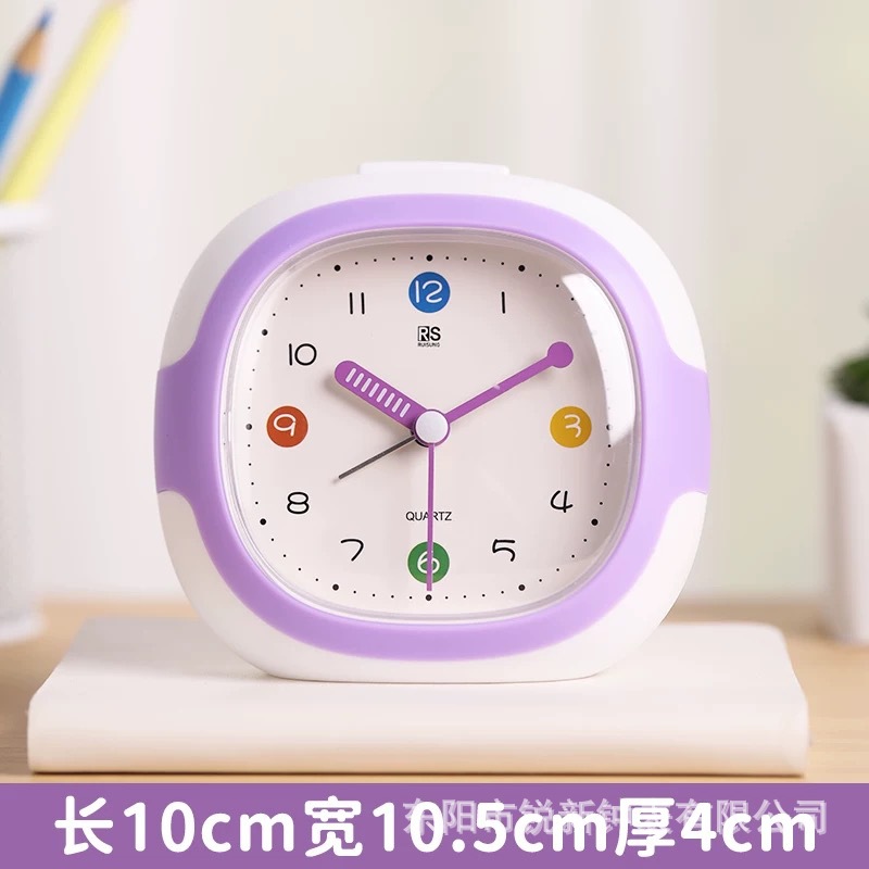 Dopamine color plastic alarm clock simple modern alarm clock children student special wake-up clock