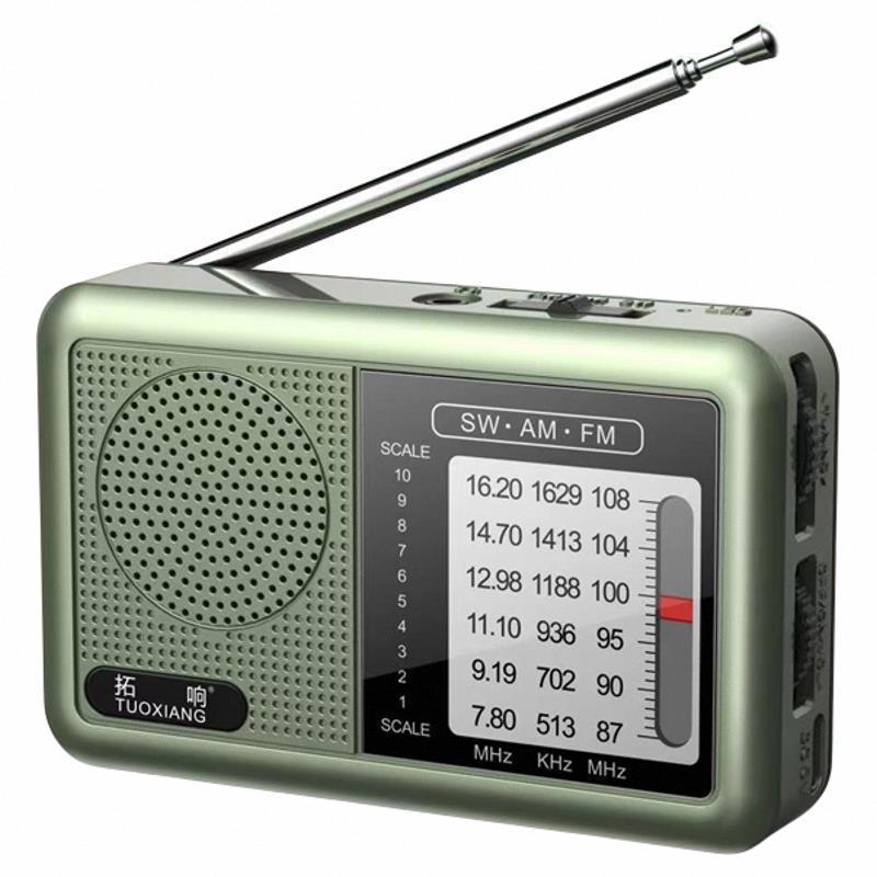 Tuoxiang 6665 Multi-band Pure Radio for Elderly Manual Semiconductor Small Broadcast Rechargeable Mini Portable