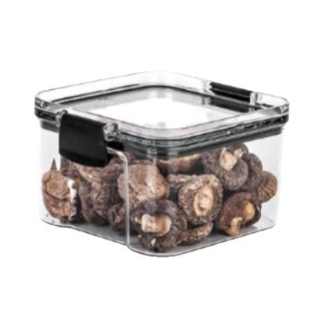 Kitchen food-grade sealed jar transparent square spice storage jar nuts grains storage box plastic box