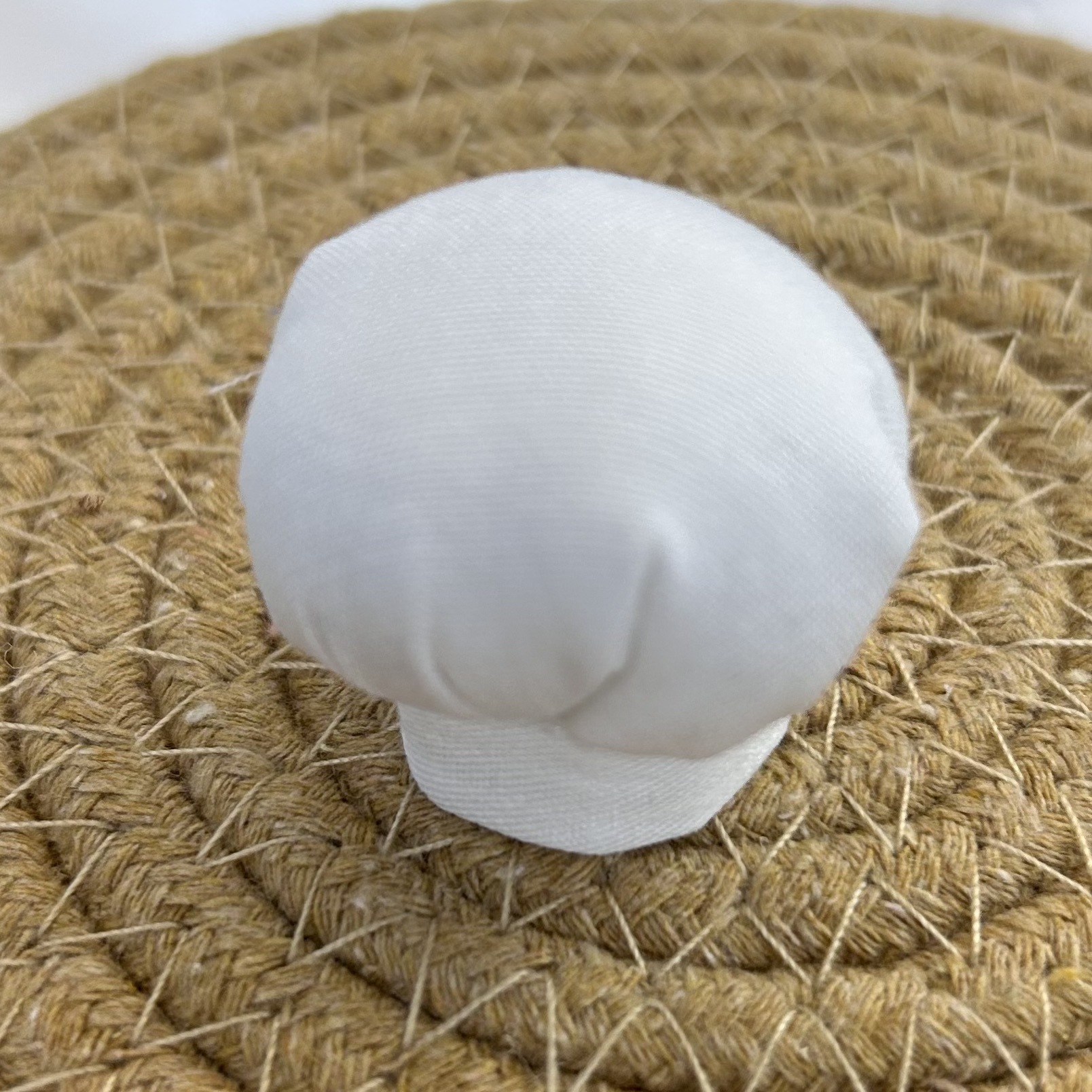 10cm doll clothes chef hat cute chef hat Labubu KT plush doll pendant DIY headwear accessories