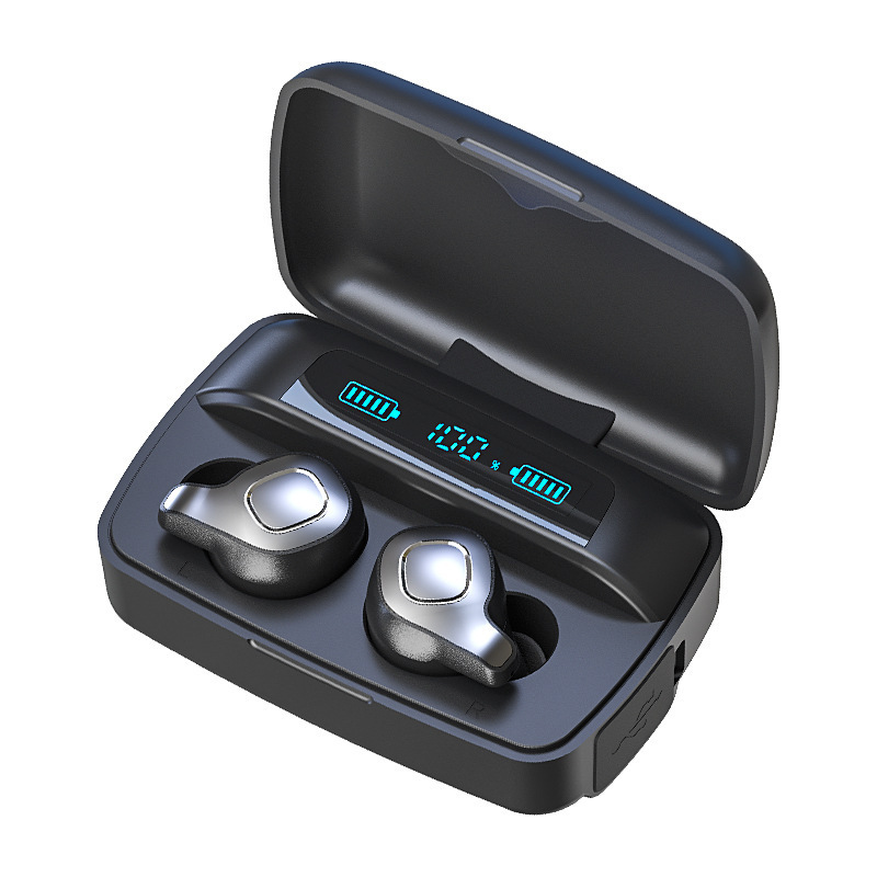 New F8plus ENC noise reduction wireless TWS Bluetooth earphone large battery long battery life with digital display LED