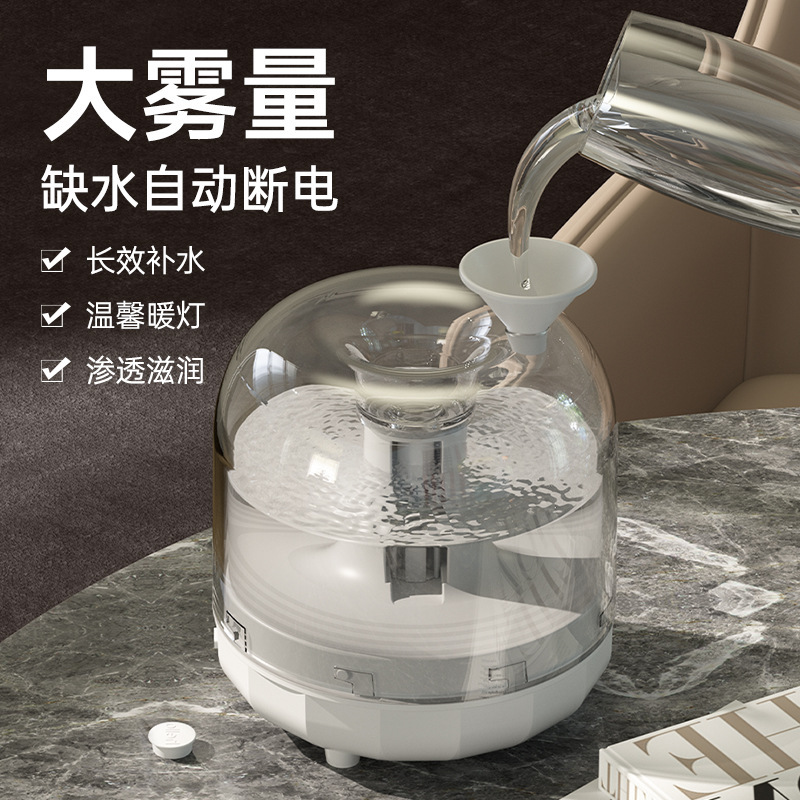 【LGD】New Colorful Lights琉璃 Humidifier Large Spray Desktop Humidifier YLS X5