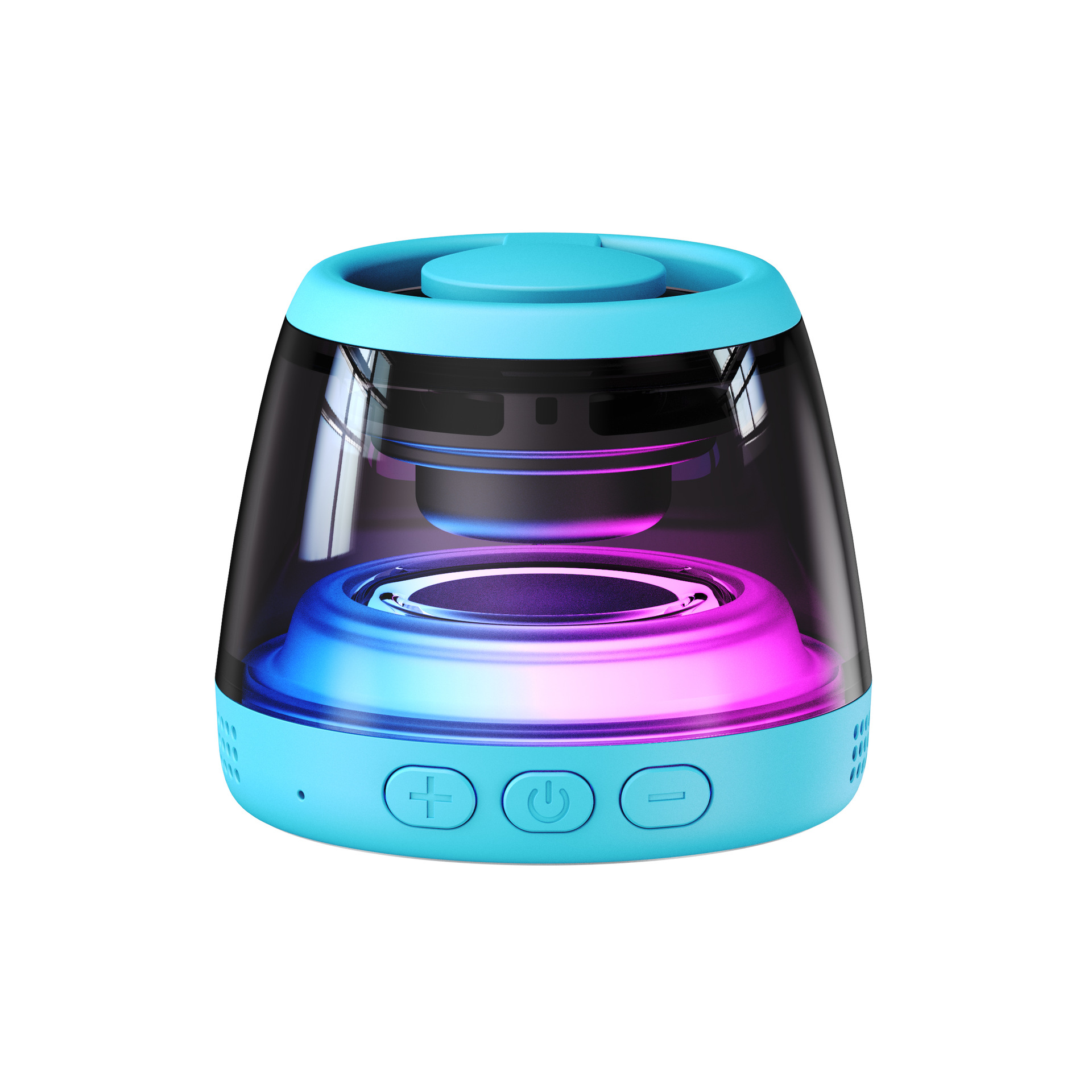 Magnetic Bluetooth speaker TWS wireless outdoor plug-in card magnetic small audio rgb light 6.0 Bluetooth small speaker