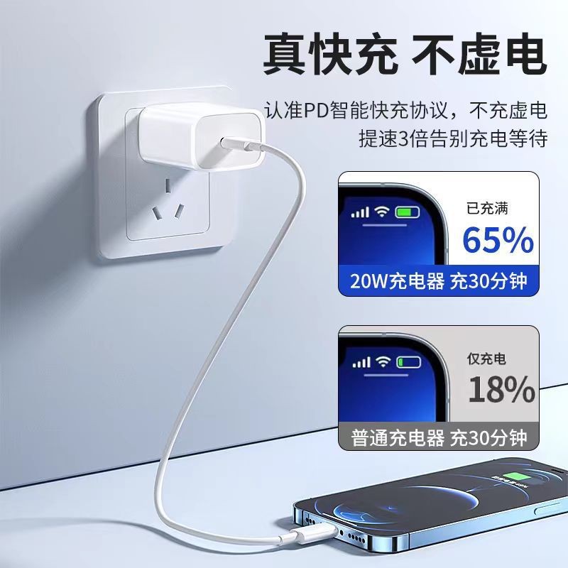 PD 30W Charger with 3C Certification for iPhone 15/16, Original Fast Charging Head