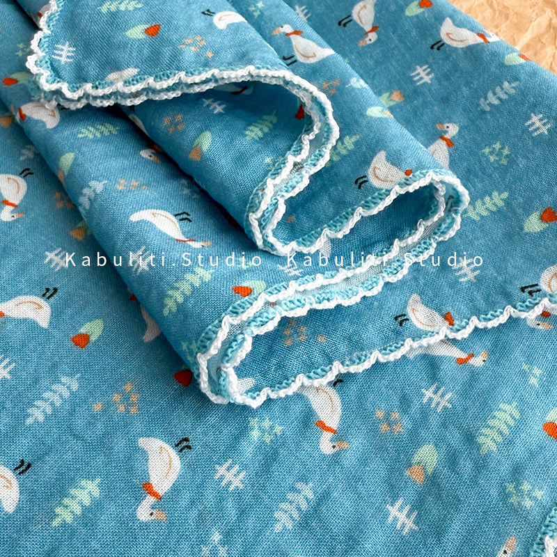 Cartoon cute small square scarf, triangle headwrap sun protection silk scarf for women and children, neck protection, hair band, gauze scarf, thin scarf