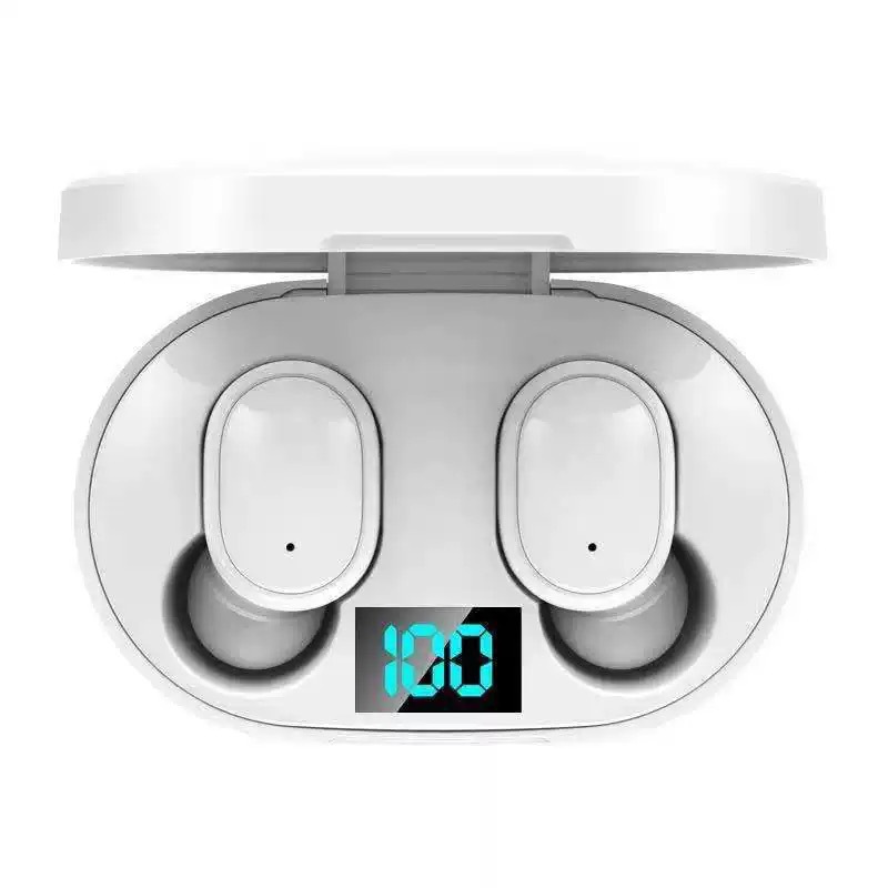 E6S Bluetooth Earphone Digital Display Macaron Mini Sports In-ear Long Battery Life Wireless Earphone