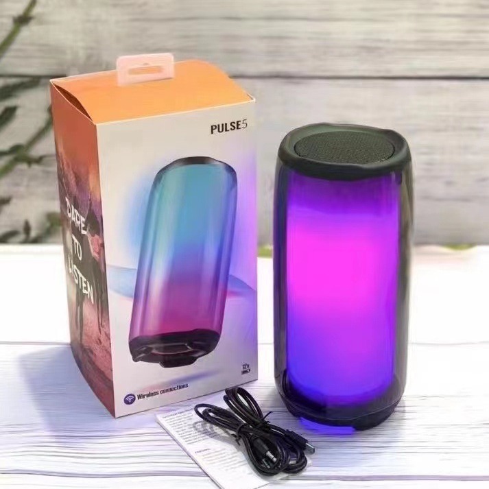 Pulse PULSE5 Bluetooth Speaker Full Screen Colorful Lights Outdoor Home Computer Desktop Bluetooth Audio Subwoofer