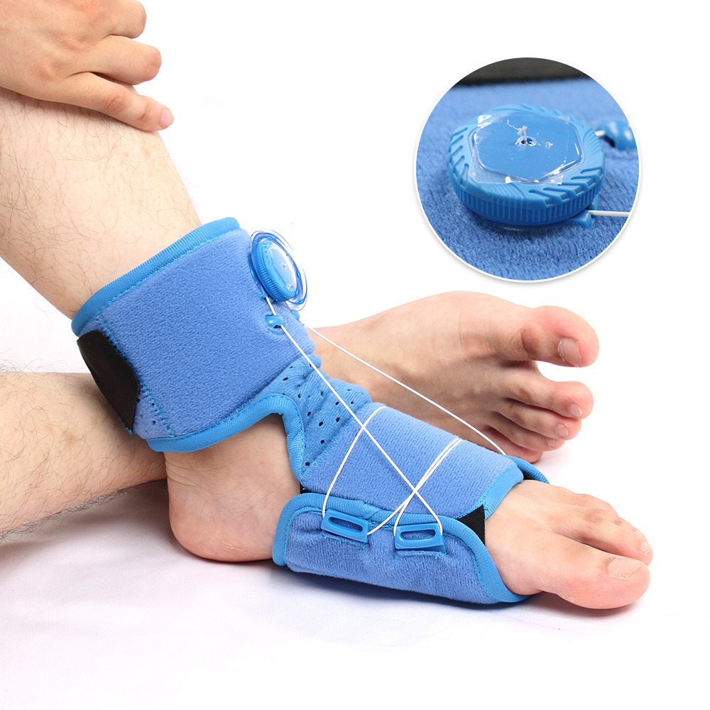 New Knob Foot Drop Splint Orthosis Ankle Fixation Protector Plantar Fasciitis Foot Support Adjustable