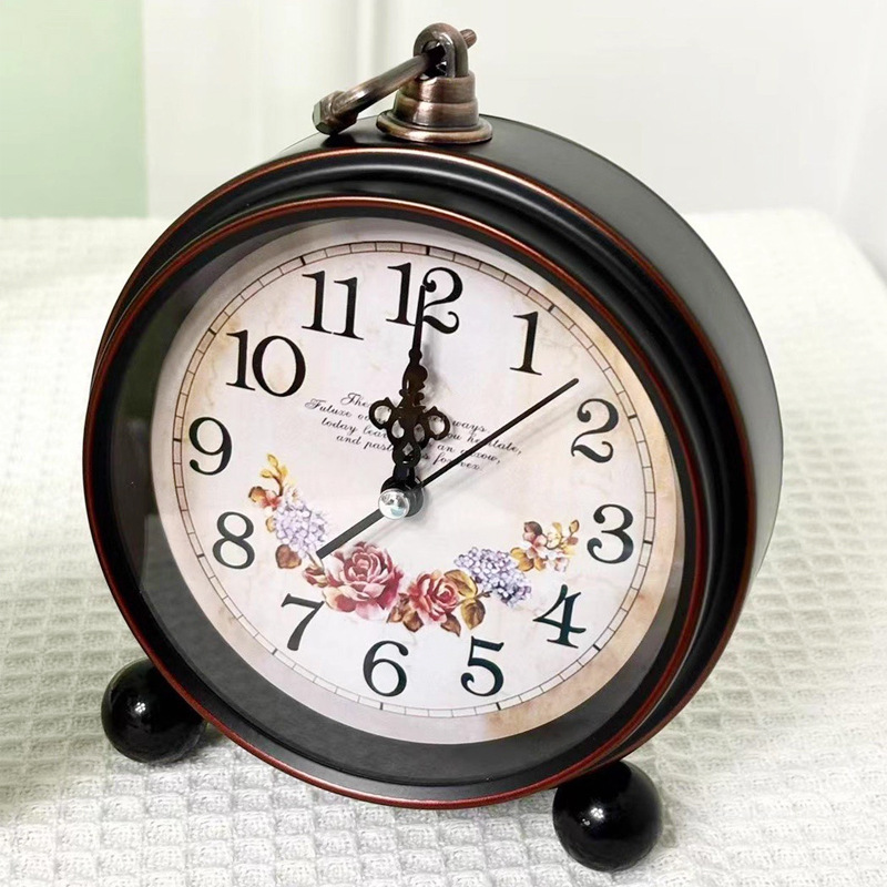 5.5-Inch Metal Silent Large Alarm Clock Desk Clock Children Student Desktop Large Alarm Clock
