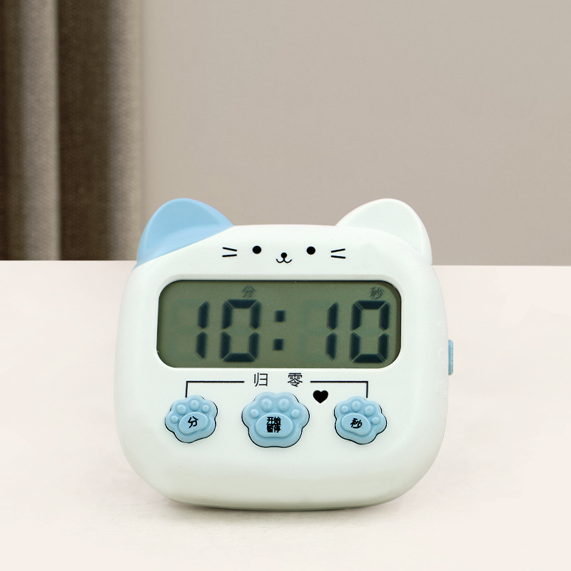 Electronic timer cartoon student children learning special desktop digital electronic timer mini kitchen magnetic