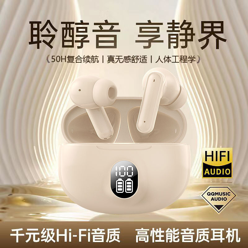 【Domestic Quality】2025 New In-Ear Wireless Sports Noise-Canceling Bluetooth Earphones High Sound Quality