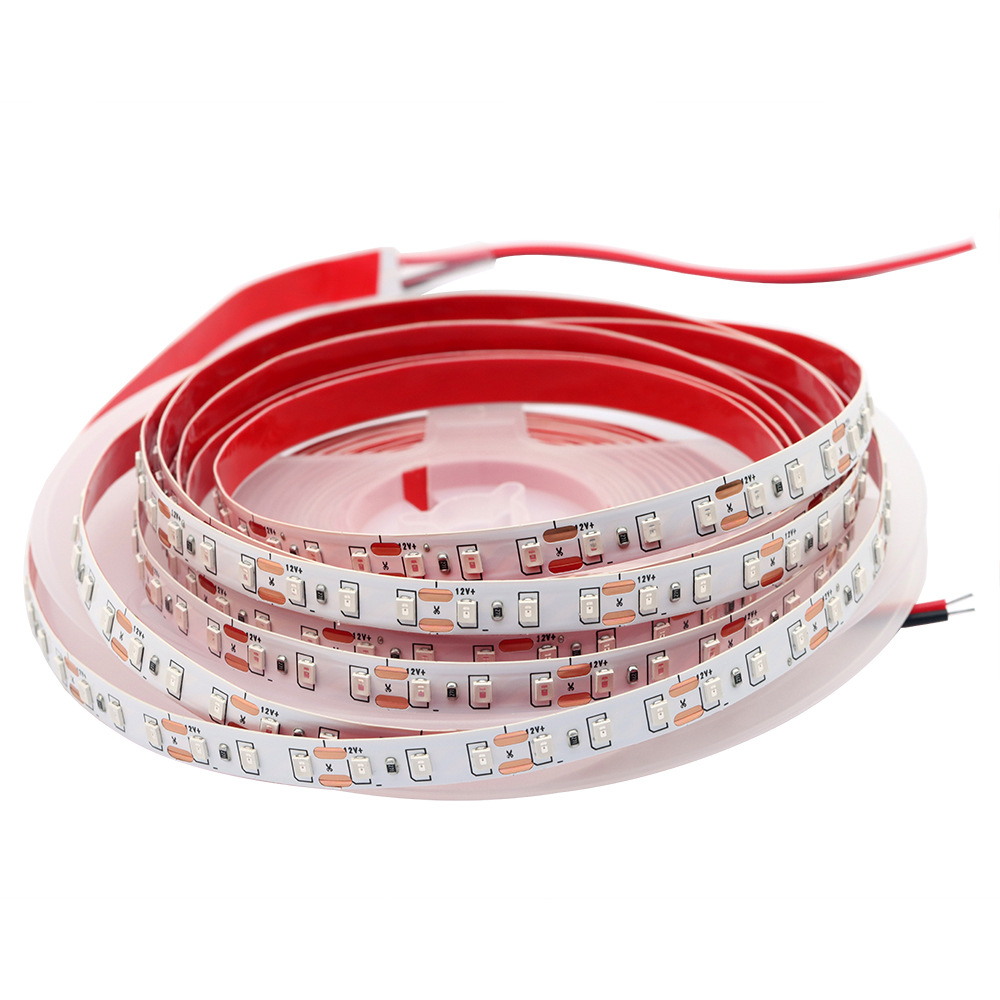 2835 LED strip LED light strip with wire 12V red light 120 lights bare board 8mm atmosphere KTV Chinese red